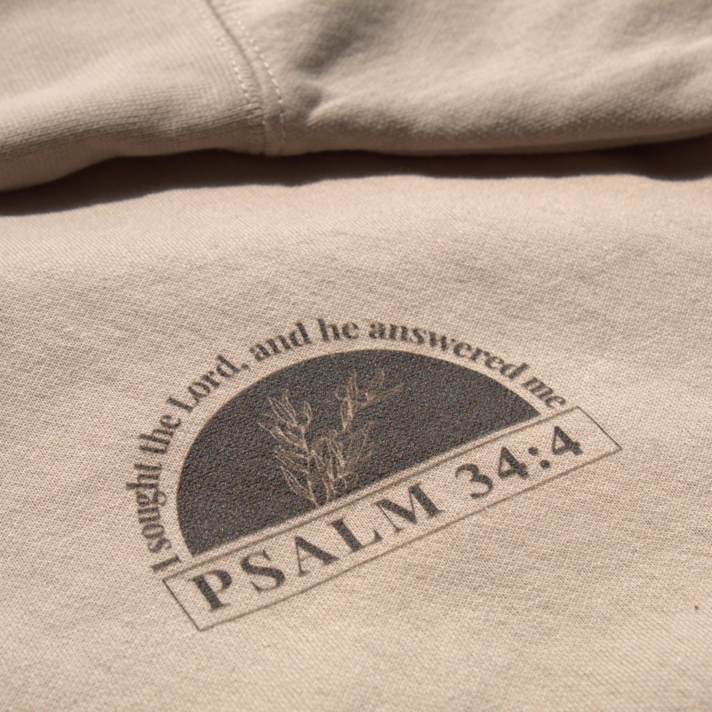 Psalm 34:4 Sweatshirt – I Sought the Lord, He Answered Me
