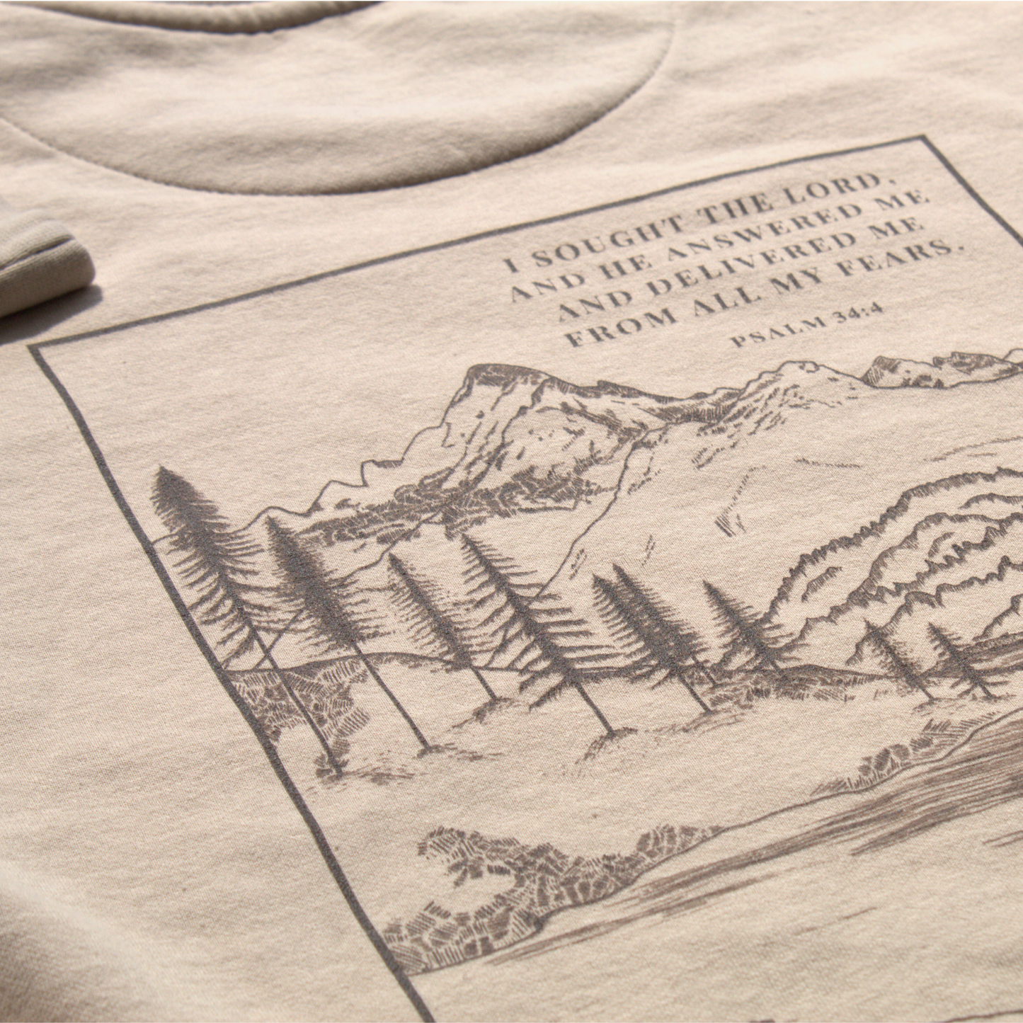 Psalm 34:4 Sweatshirt – I Sought the Lord, He Answered Me