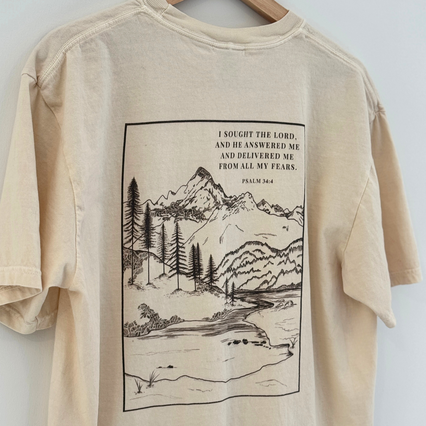 Psalm 34:4 T-Shirt – I Sought the Lord, He Answered Me