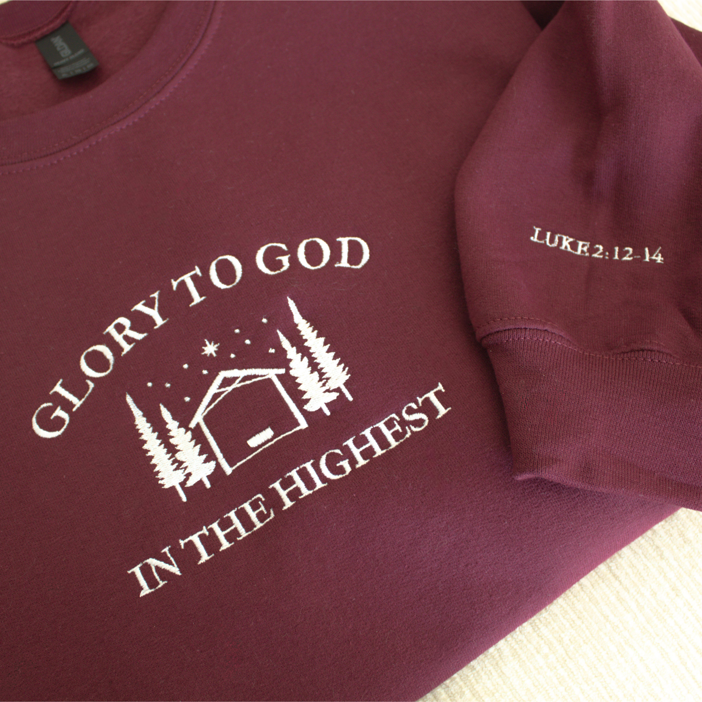 NEW | "Glory to God in the Highest" Embroidered Sweatshirt