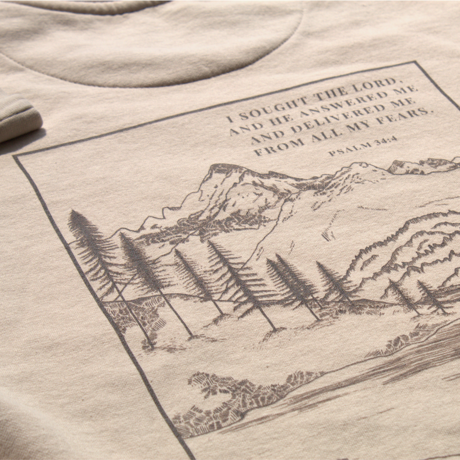 Psalm 34:4 Sweatshirt – I Sought the Lord, He Answered Me