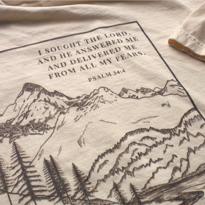 Psalm 34:4 T-Shirt – I Sought the Lord, He Answered Me