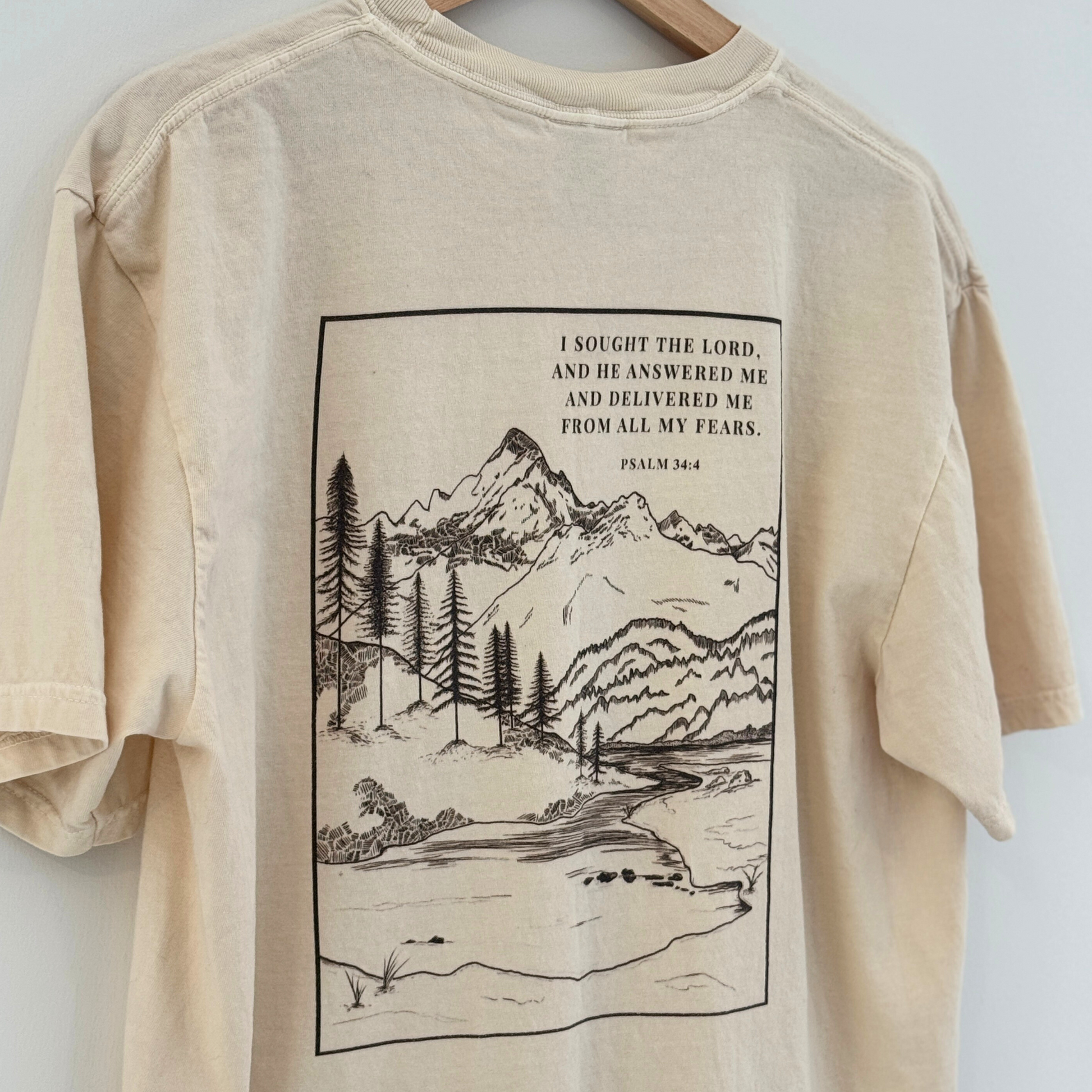 Psalm 34:4 T-Shirt – I Sought the Lord, He Answered Me